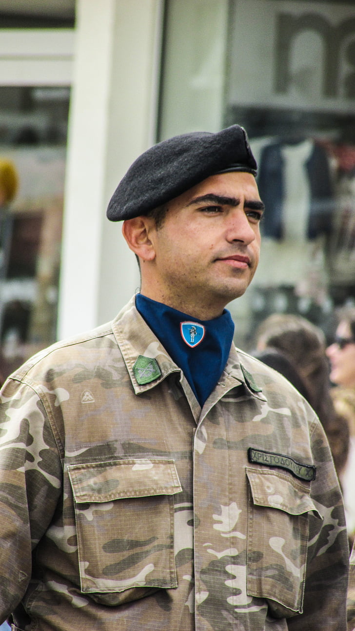 greek independence day, parade, military, officer, proud, cyprus