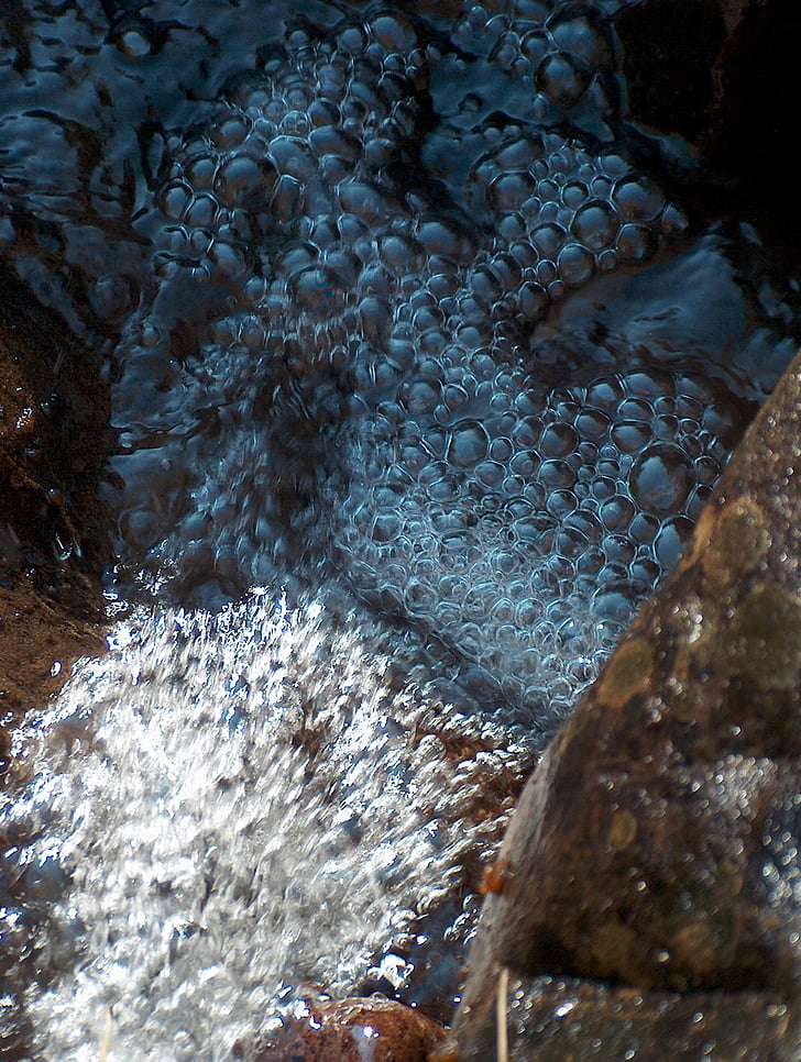 l'aigua, corrent, roques, flueixen, Roca, textura, transparents