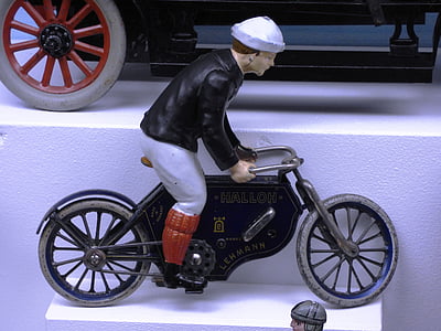 vélo, une moto, jouet, la figurine, pistes cyclables, cycliste, vélos de route