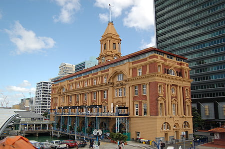 Auckland, Nový Zéland, staré a nové, Architektúra, Skyline, mesto, veža