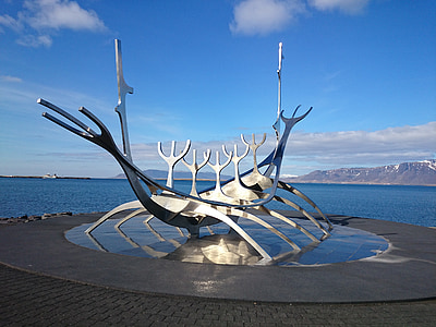 Reykjavik, İzlanda, solfar, Güneş voyager, Simgesel Yapı