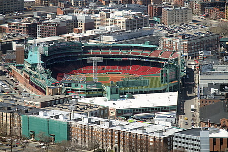 парк Fenway, Бейзбол парк, Бостън, Въздушна снимка