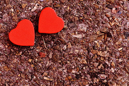 szív, Valentin-nap, szerelem, szeretet, fa, üdvözlőkártya, háttér