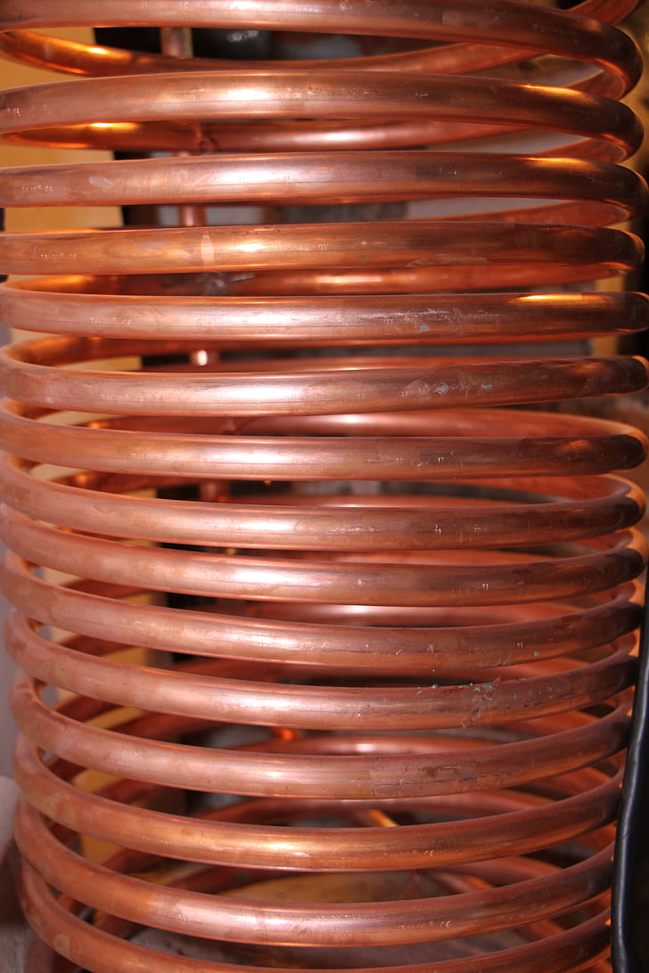 coil, copper, diy, energy, heat, heating, pipe