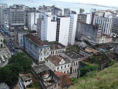 pelorinho salvador de bahia, เมือง, ถนน, ก่อสร้าง, ในเมือง, เมืองหลวง
