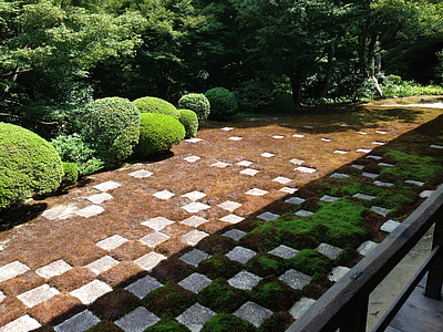 tofuku-ji temple, Sân vườn, hình chữ nhật, Nhật bản, Kyoto, phong cách Nhật bản, k