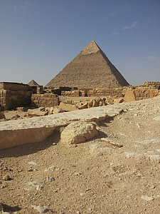 Египет, пирамиди, Гиза, камък, пустиня, древен, Кайро