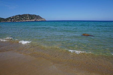 Ibiza, tenger, víz, Spanyolország, Baleár-szigetek, sziget, rock