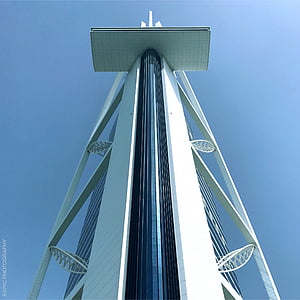 Burj Al Arab, Hotel, Dubai, arquitectura, azul, Torre