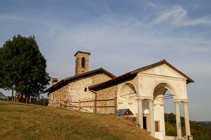 Kirche, Landschaft, Natur, Colle, Santo, Colombano, das Christentum