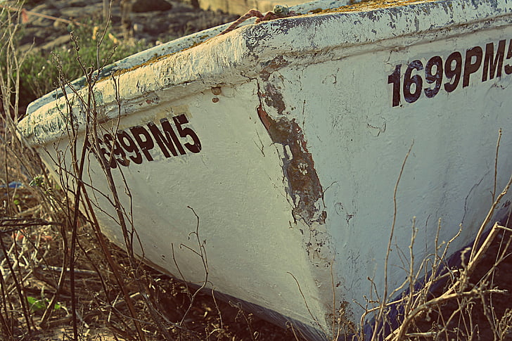 boot, holiday, ship, fishing boats, rusty, old