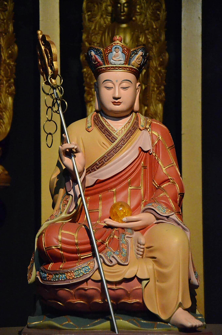 ochraňuje, Buddhismus, sochy Buddhy