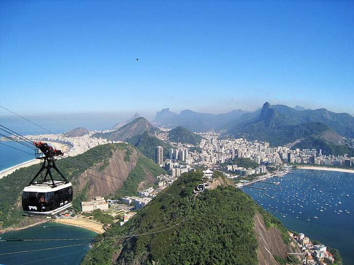 Rio, Widok z sugarloaf, Oszałamiająca, Corcovado, widok na corcovado, programu Outlook, Widok