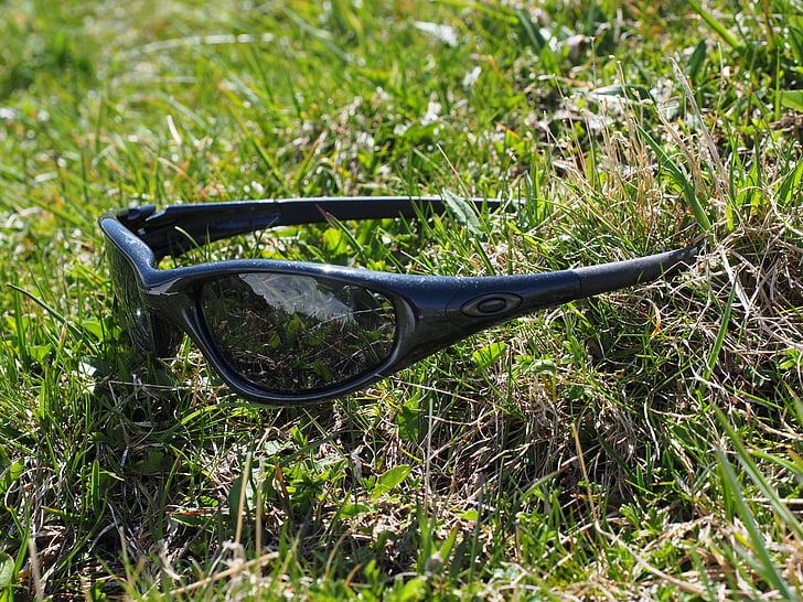 zonnebril, bril, bescherming tegen de zon, Oakley, Oogbescherming, donkerder maken, gras