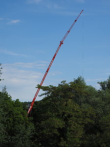 crane, baukran, load crane, boom, large, high, long