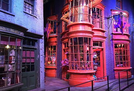Harry potter, Diagon alley, filmové štúdiá, Londýn