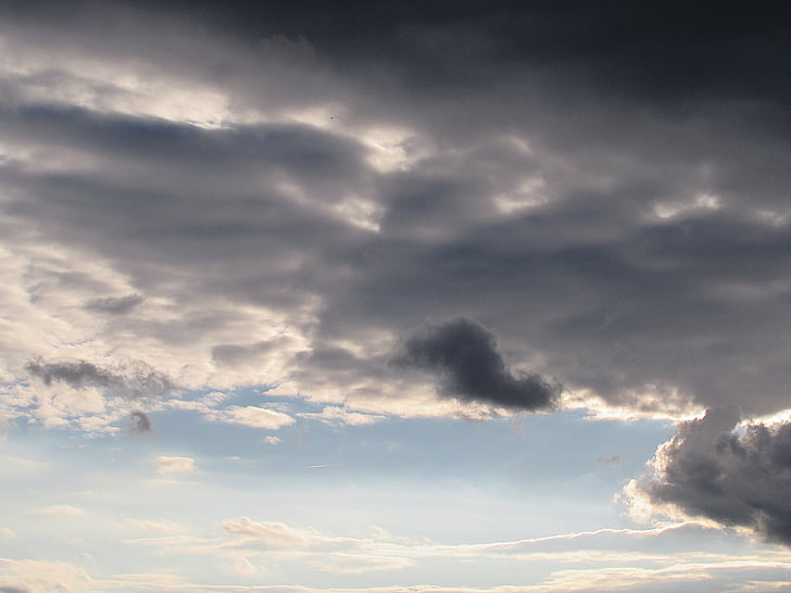nuvole, cielo, nuvole scure, Meteo, parte anteriore