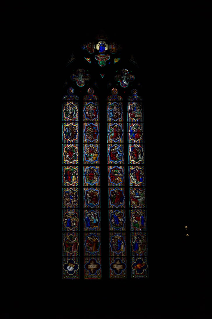 Κολωνία, Εκκλησία, χρωματισμένο γυαλί, παράθυρο, Ρόμβος, Windows, εκκλησιαστικές υπηρεσίες