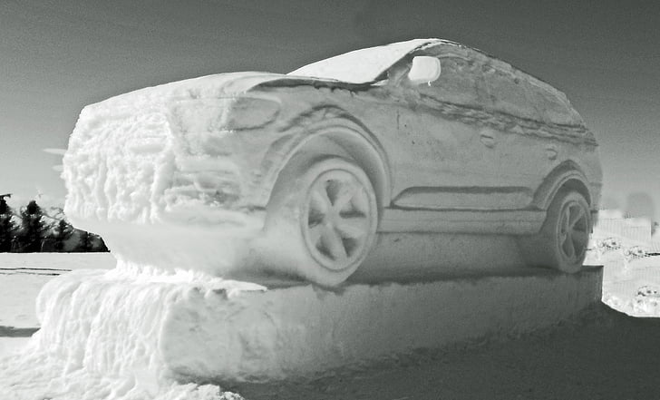 Auto, Audi, snö, Audi quattro, PKW, Automotive, vinter
