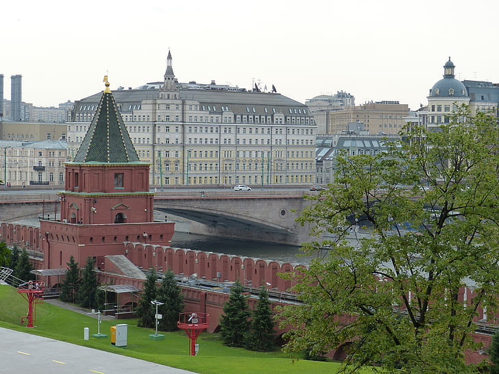Moskva, Rusko, historicky, hlavní město, Architektura, Kreml, staré město