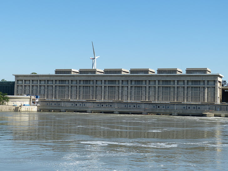 Rhône, centrale électrique, rivière, énergie, électricité, France, production d’électricité