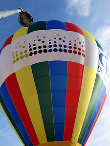 ballon à air chaud, tour en montgolfière, ballon, début, d’atterrissage
