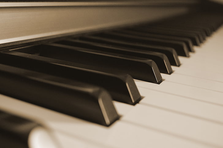 piano, nycklar, musik, pianotangenter, piano keyboard, musikinstrument, klaverinstrument