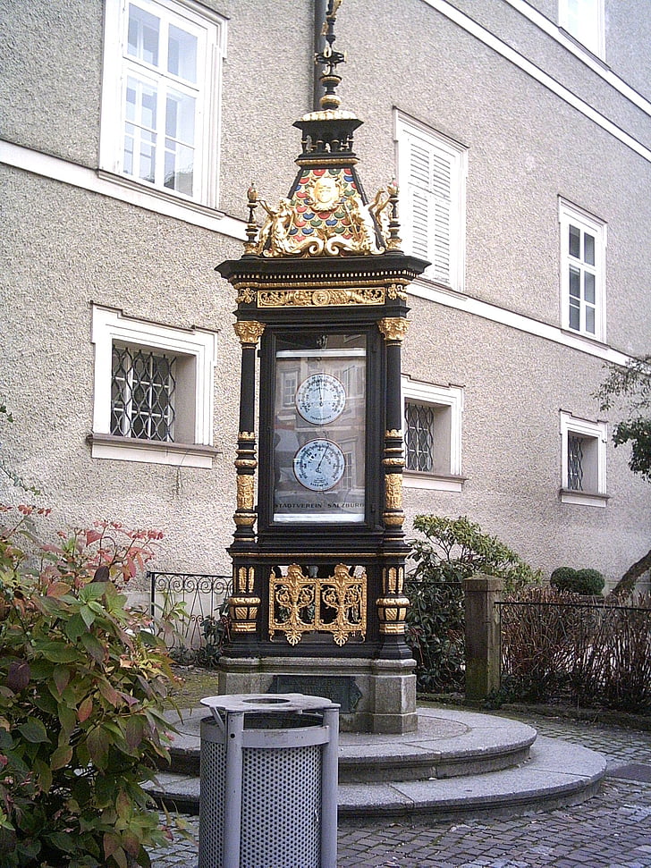 Salzburg, oro, columna de termómetro