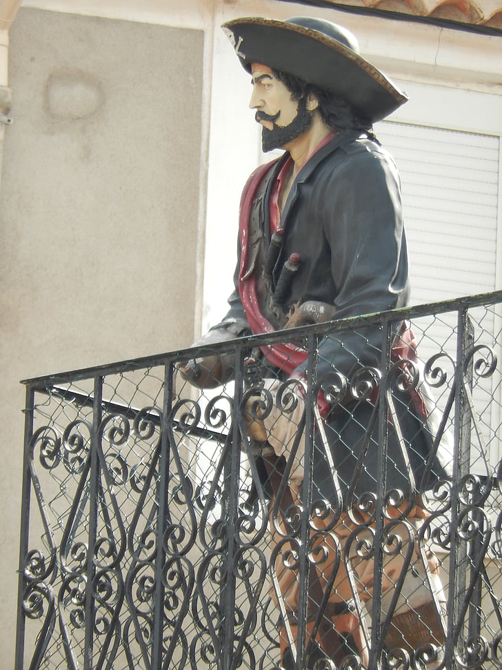 pirate, mannequin, sea