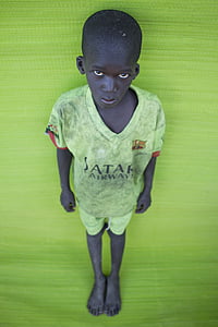 Kind, Schwarz, Porträt, Junge, kleines Kind, schwarze Haut, Afrika
