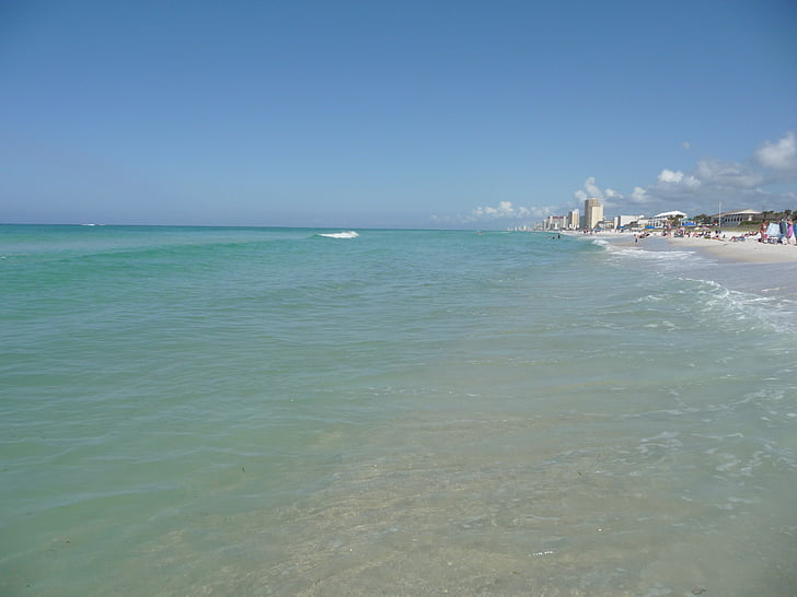 Destin, Florida, semester, stranden, USA, sommar, Shore