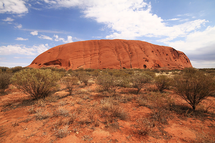 Uluru, Ayers rock, Austrālija, OUTBACK, Ziemeļu teritorija, tuksnesis, klints