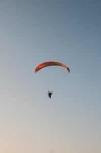 skrydžio, parašiutas, vėjo, Ekstremalus Sportas, plaukioja, Sportas, parašiutu