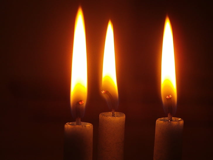 Kerze, Advent, Candle-Light, Atmosphäre, Flamme, Feuer - natürliches Phänomen, Brennen