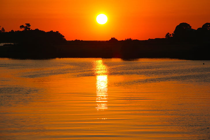 solnedgang, Florida, natur, Gulf, oransje, himmelen, Sør