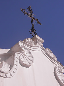 cross, church, portugal, european, religion, architecture, old