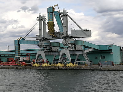 port, crane, harbour cranes, harbour crane, water, industry, antwerp