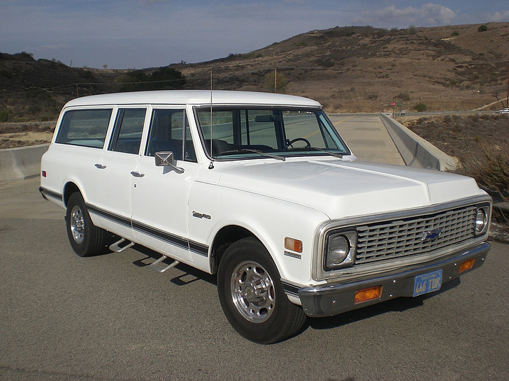 Chevrolet, Vintage, suburbane, camion, vehicul, transport