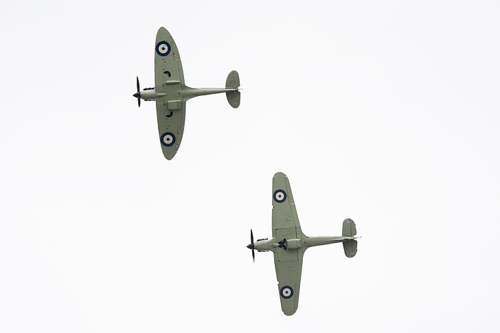 Spitfire, Mustang, vliegtuigen, vliegtuig, Groot-Brittannië