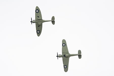 Spitfire, Mustang, Flugzeug, Flugzeug, Großbritannien