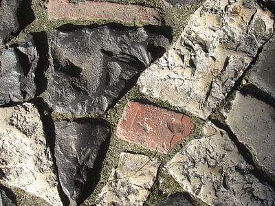 Cobble, batu, latar belakang, tekstur, Paving, batu bulat, pola