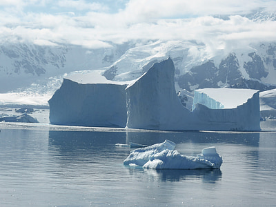 eteläisellä jäämerellä, Ice, taulukkomuotoinen jäävuori, kylmä, Etelämanner
