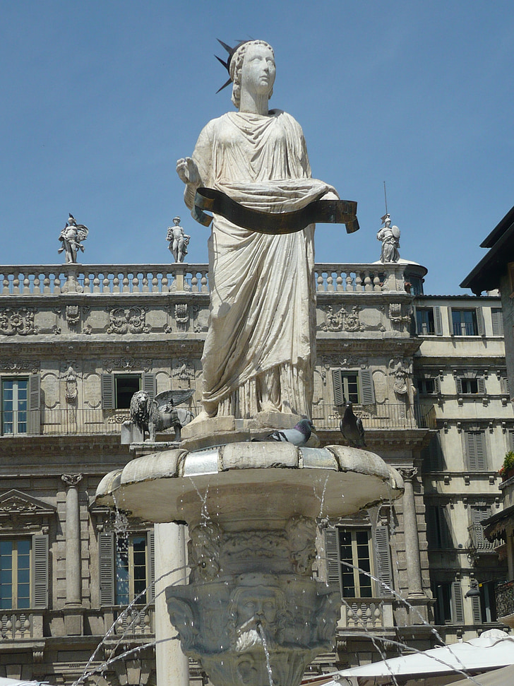 Verona, Italiano, Itália, estátua, arte