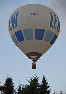 hete luchtballon, vliegtuigen, hete lucht ballonvaart, lucht sport, hemel, zon, opkomst