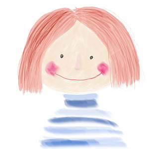 κορίτσια, κινουμένων σχεδίων, doodle, κόκκινο, λευκό φόντο, Μόδα, ροζ χρώμα