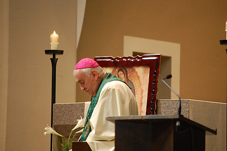 püspök, ima, vallás, hit, katolicizmus