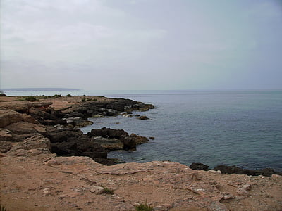 mallorca, sea, beach, rock, landscape, island, nature