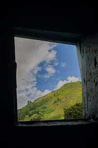 窗口, 现场, 自然, 自然, 天空, 景观, 夏季