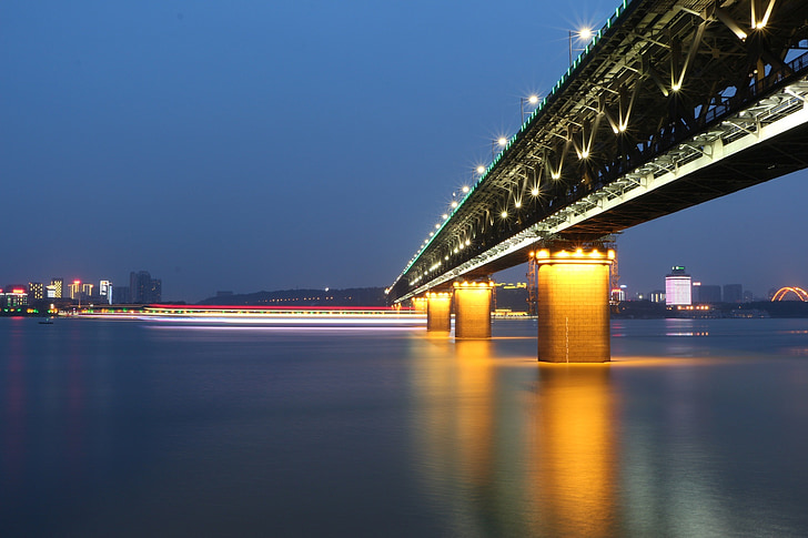 wuhan, wuhan yangtze river bridge, the yangtze river