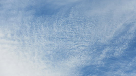 cirrocummulus, nori, cer, vremea, model, fundal, albastru